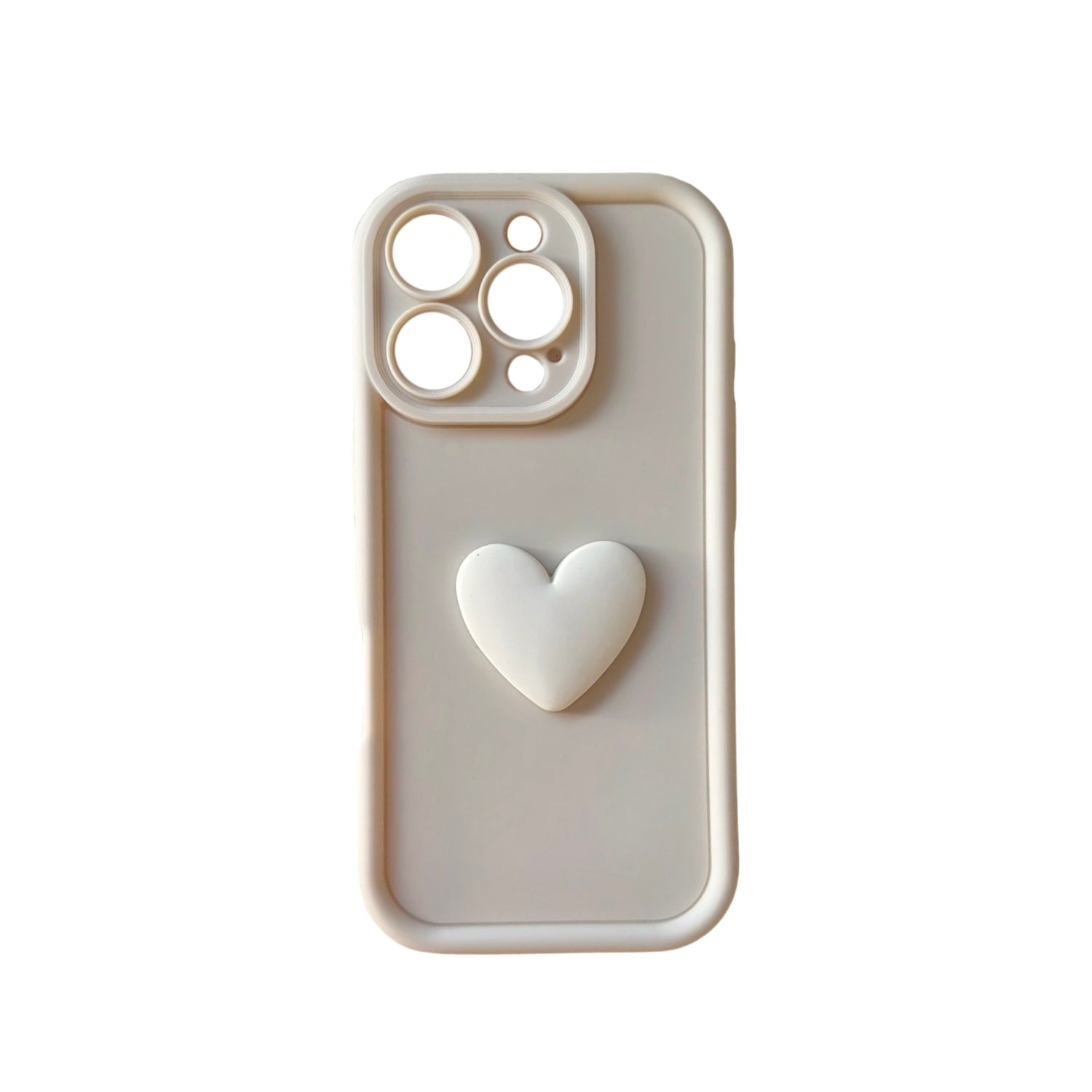 iPhone 16 hulstur | Hjarta kremað