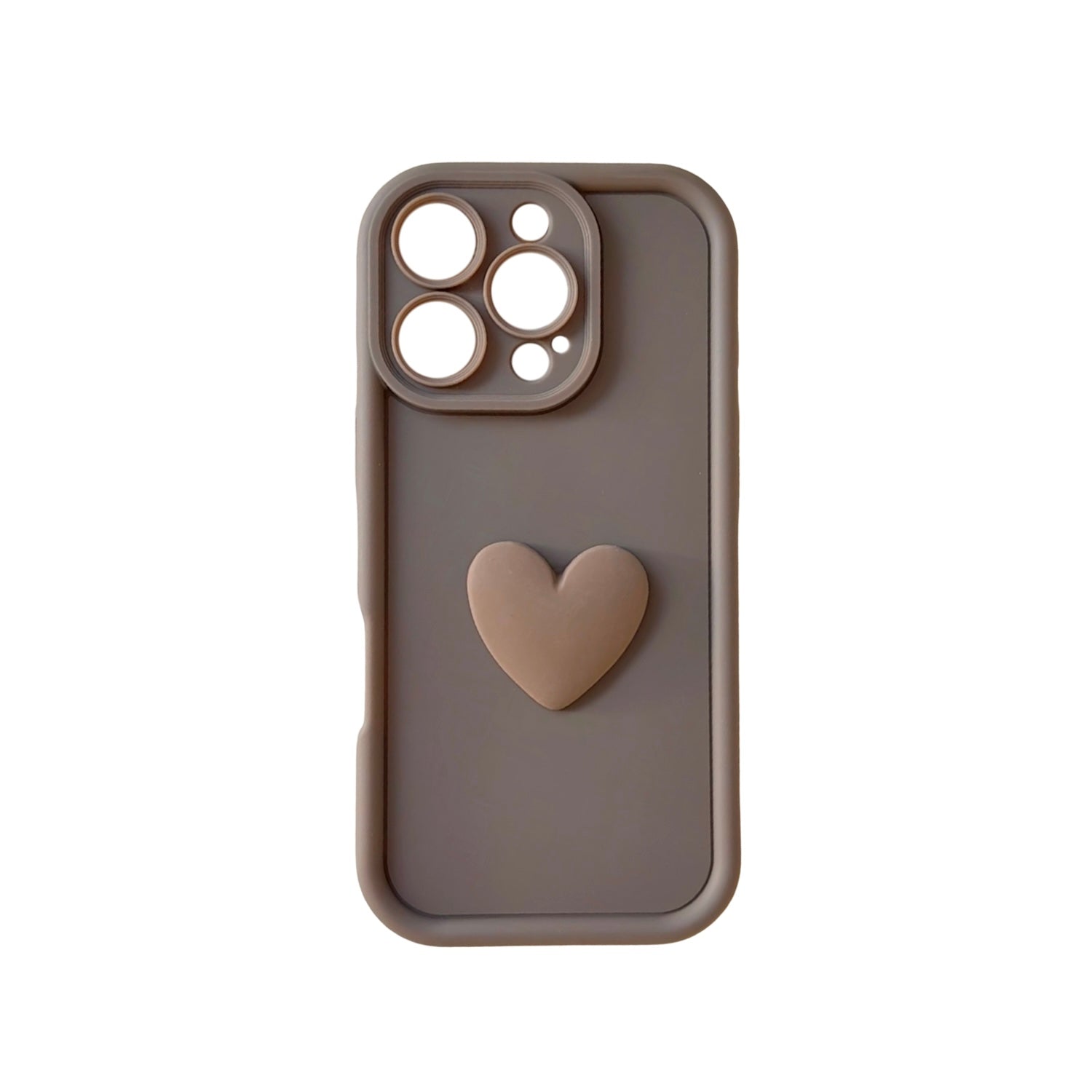 iPhone 16 hulstur | Hjarta brúnt