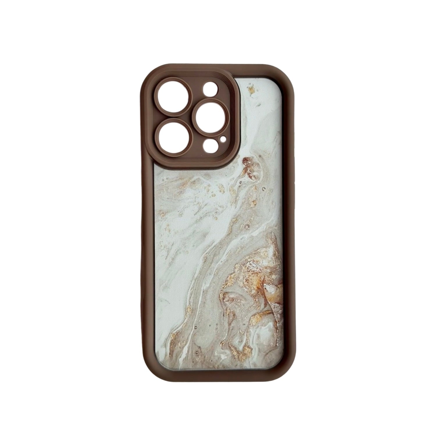 iPhone 16 hulstur | Marmari brúnt