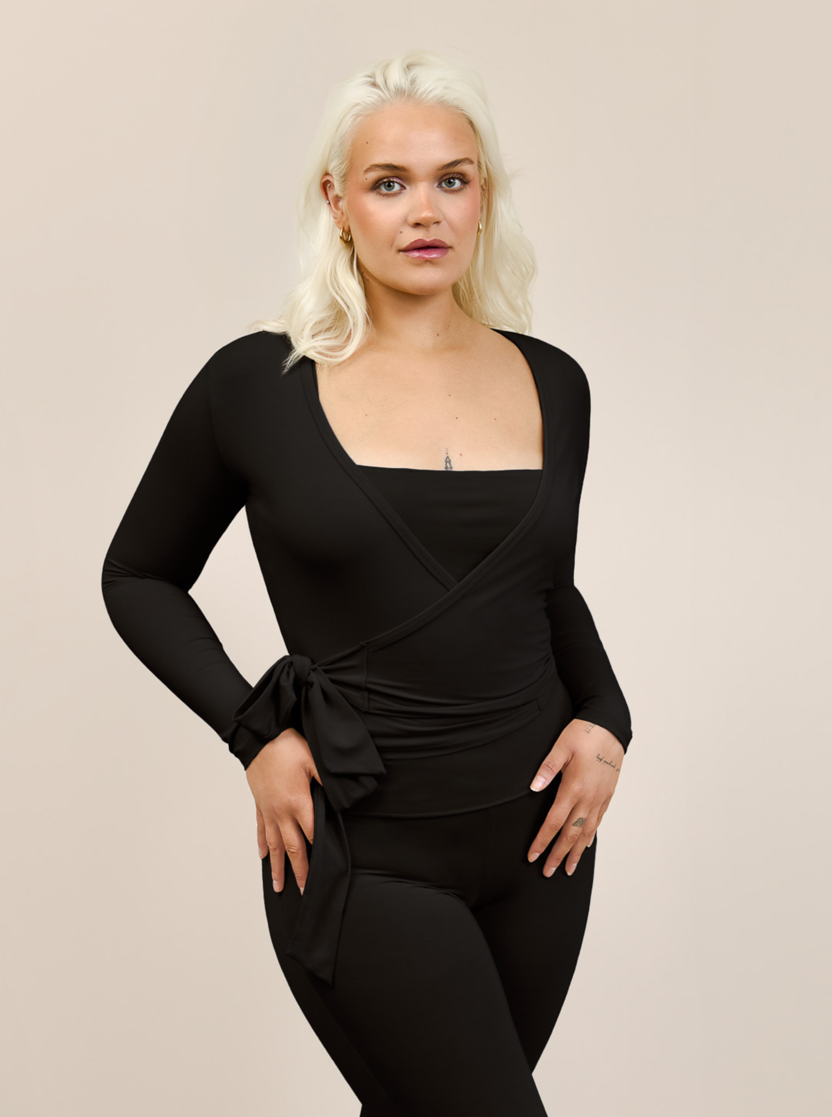BELLA bambus ballet wrap top | LAKKRÍS