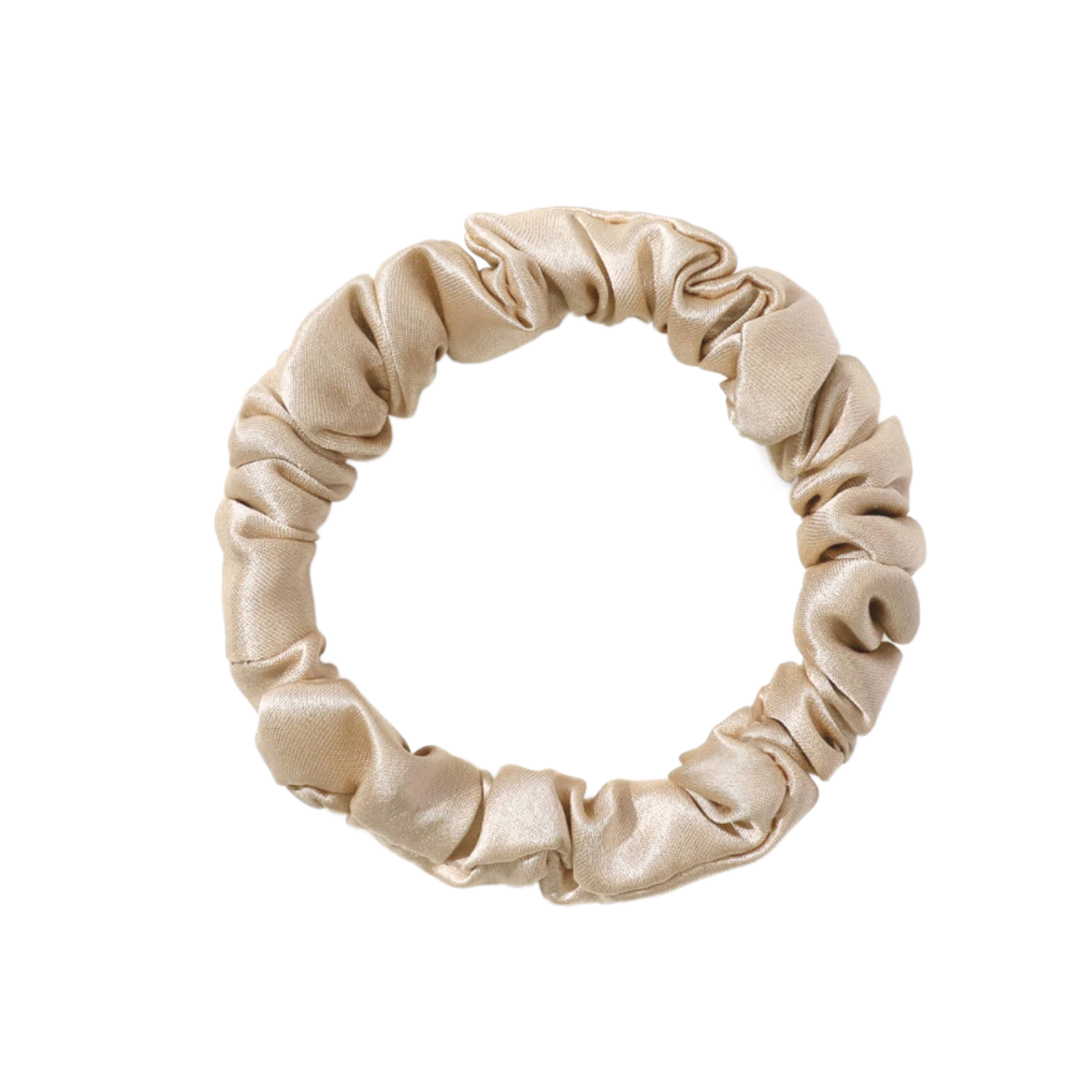 Heima er gott , SILKI SKINNY scrunchie hárteygja | CREAM GOLD - Heima er gott