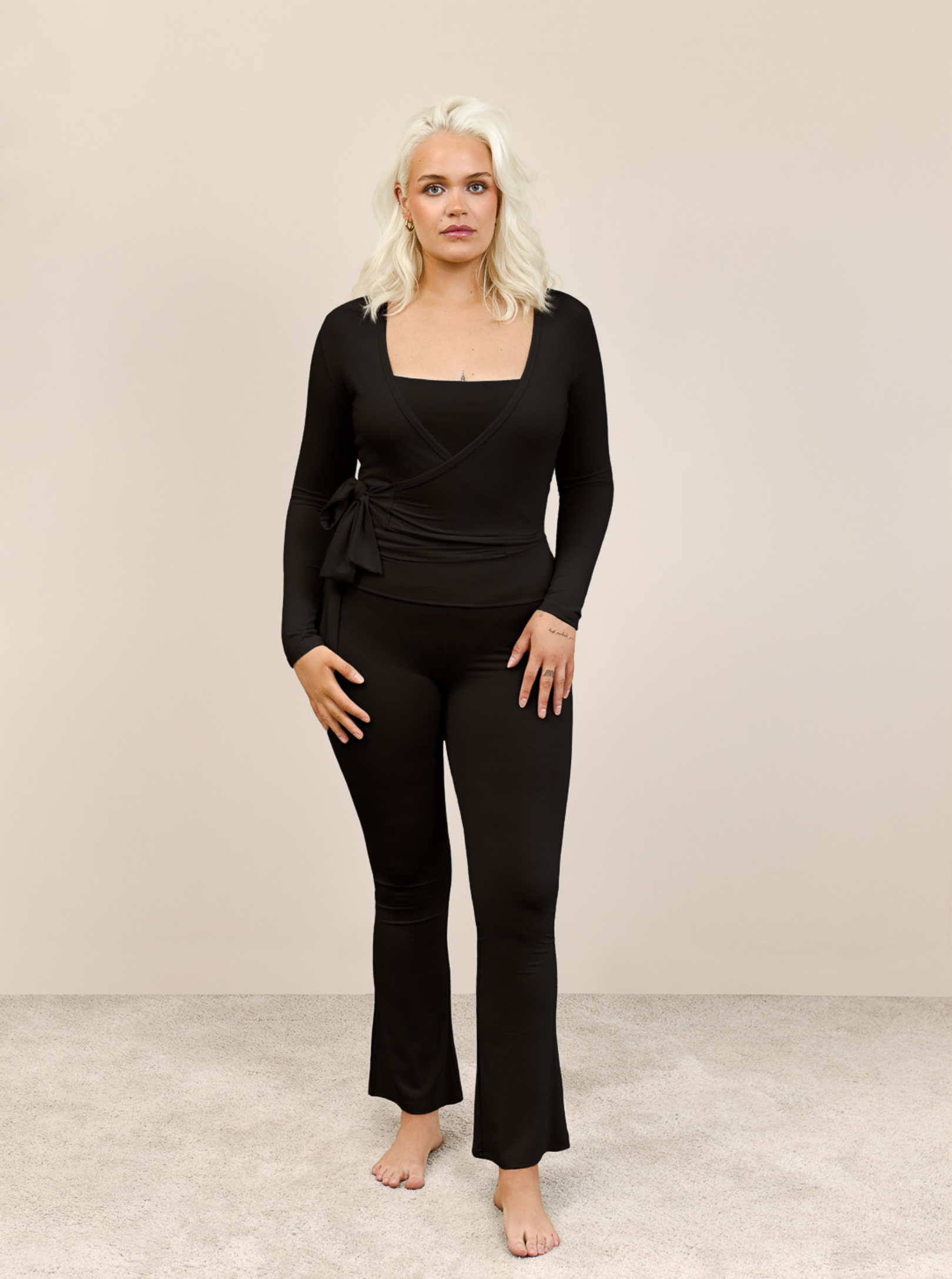 BELLA bambus ballet wrap top | LAKKRÍS