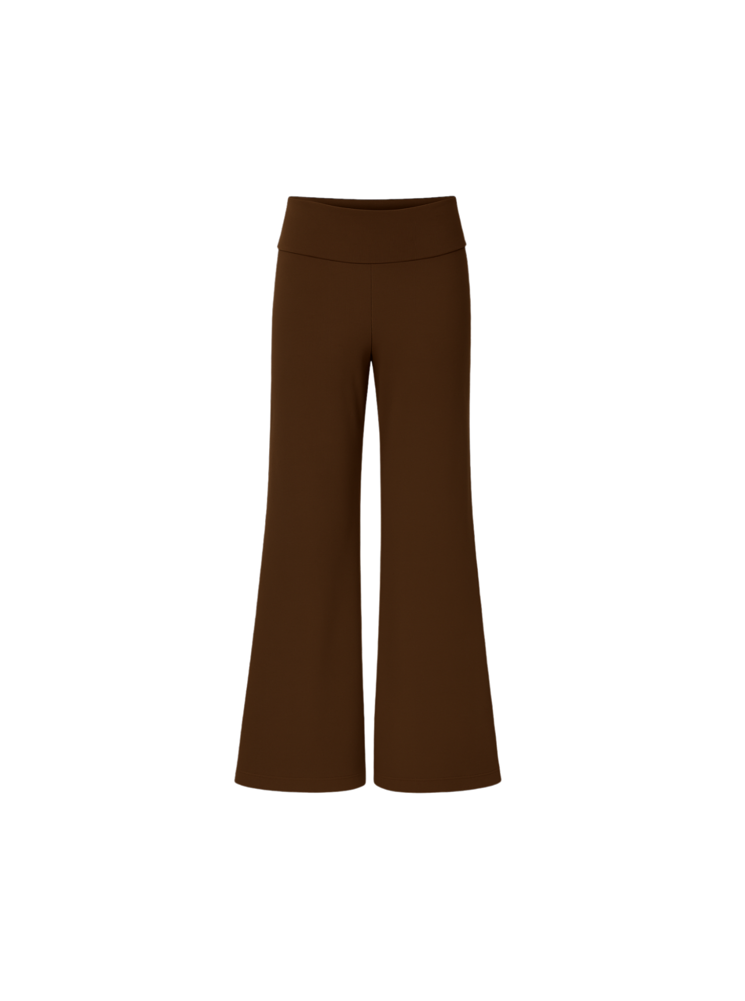 LEA ribbed bómull buxur | SÚKKULAÐI