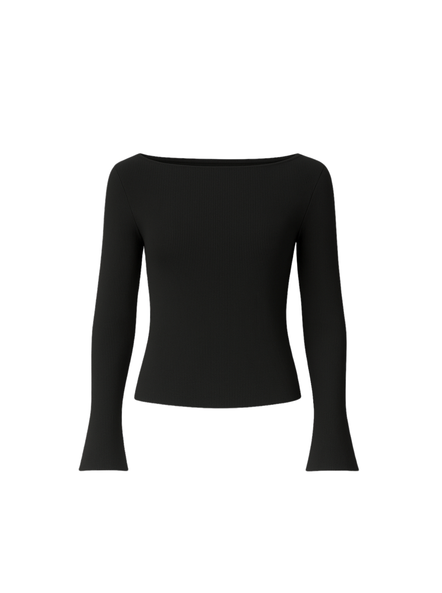 SAGA double ribbed bómull langermabolur | LAKKRÍS