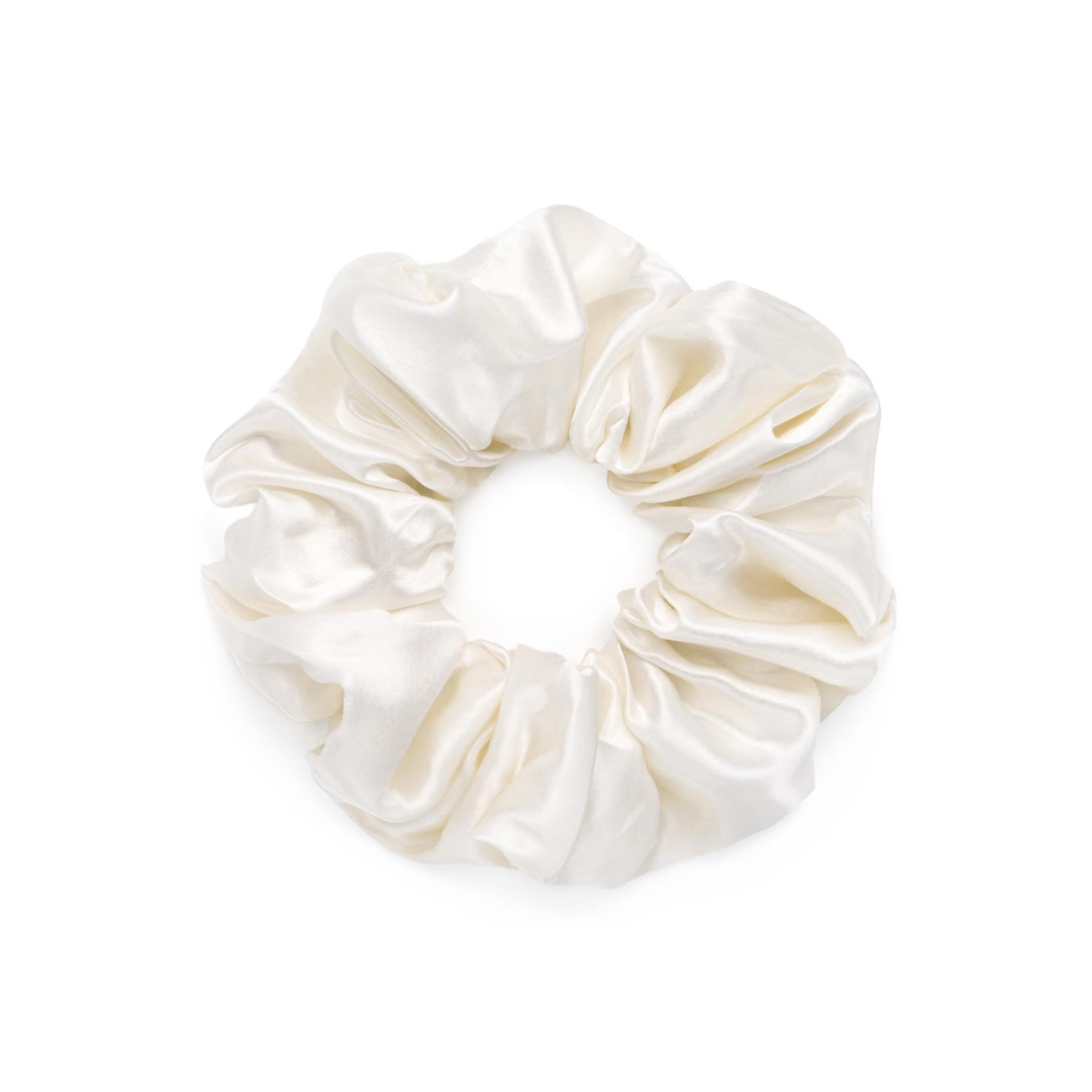 Heima er gott , SILKI scrunchie hárteygja | HVÍT - Heima er gott