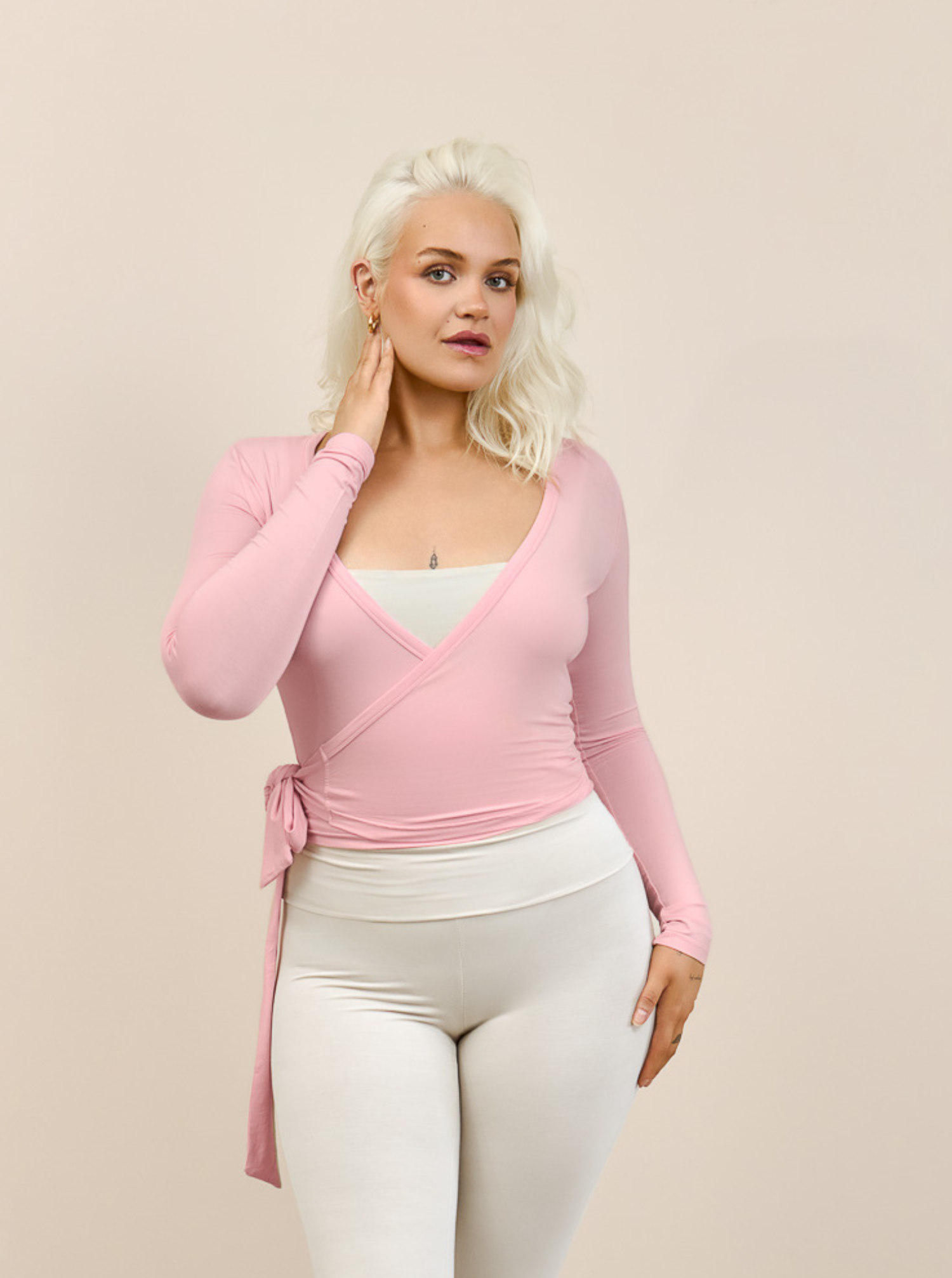 BELLA bambus ballet wrap top | ROSÉ